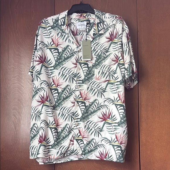 Goodfellow Nwt Standard Fit Xxl Tropical Print Men's Shirt